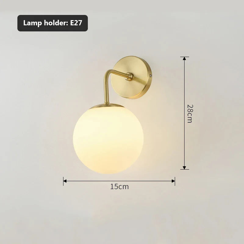 Taavita Wall Lamp Bathroom - Sphere Shape LED for Bathroom, Living Room or Bedroom