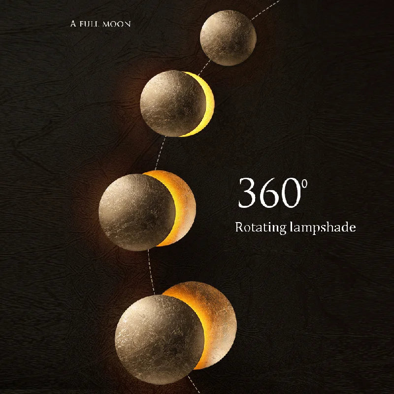 Lunar Glow Wall Sconce – Vintage LED Fixture for Any Space