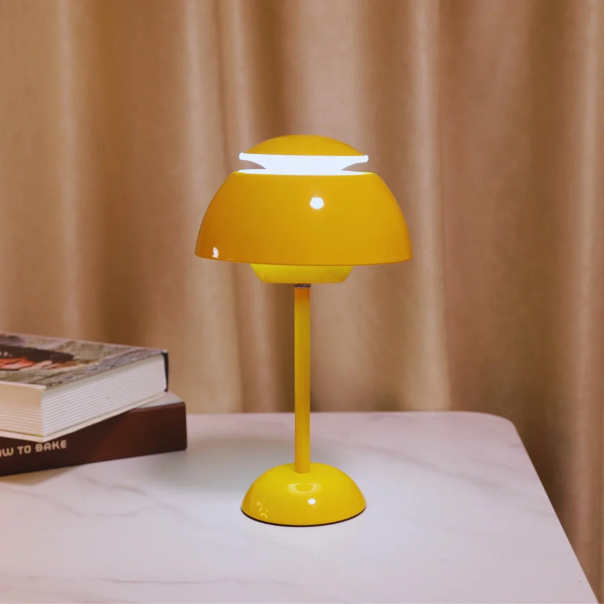 Smart Touch-Controlled LED Mushroom Lamp with Adjustable Colors