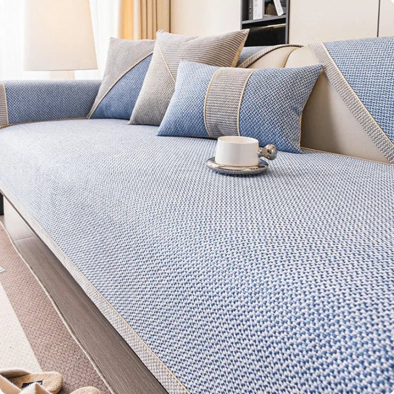 All-Season Anti-Slip Cotton-Linen Sofa Protector