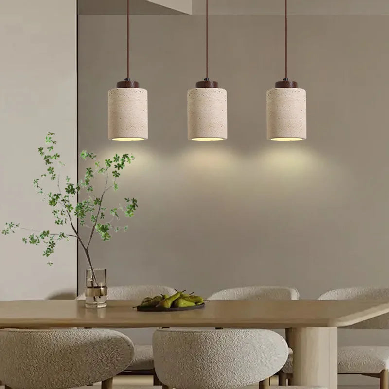 Serene Stone Pendant Light – Elegant Hanging Lamp for Any Room