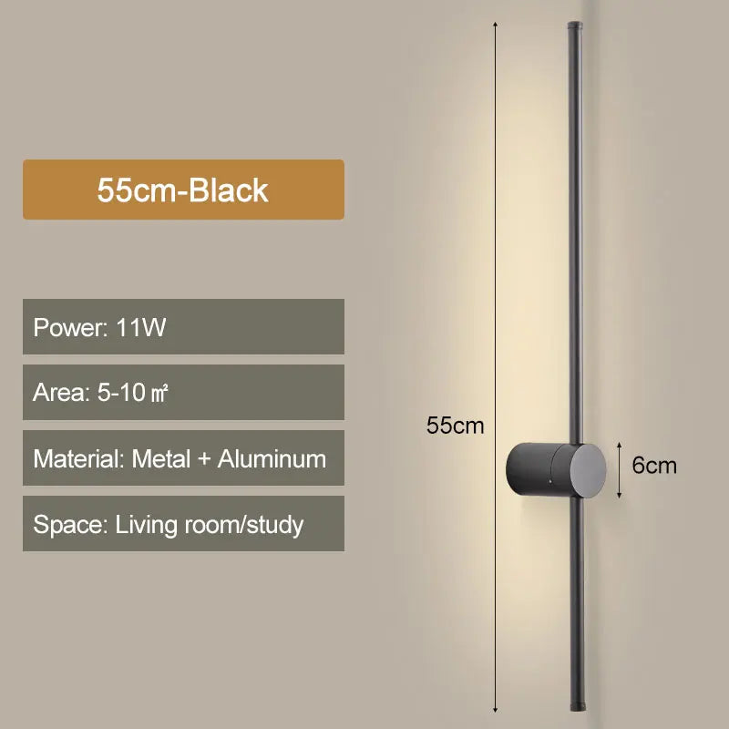 Taavita Wall Lamp Rod Black - Elegant Design for Your Home