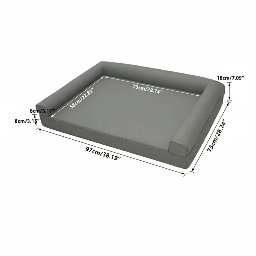ComfortCraft Premium Orthopedic Dog Couch with Waterproof Edges