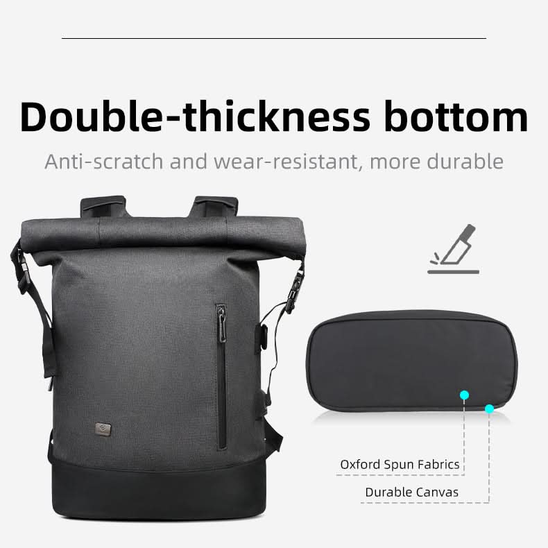 UrbanFlex Expandable Backpack with Charging Port for Adventures