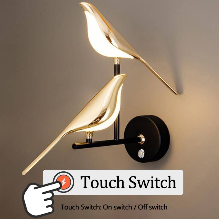 Gold Wall Lamp with Switch