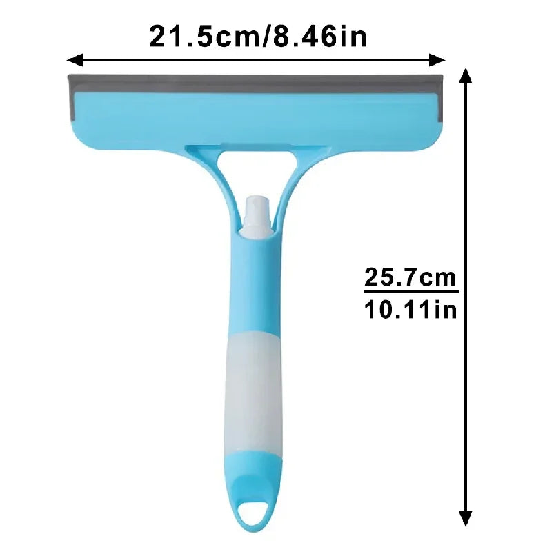 Set of 2 Streak-Free Window Squeegees with Spray Bottles