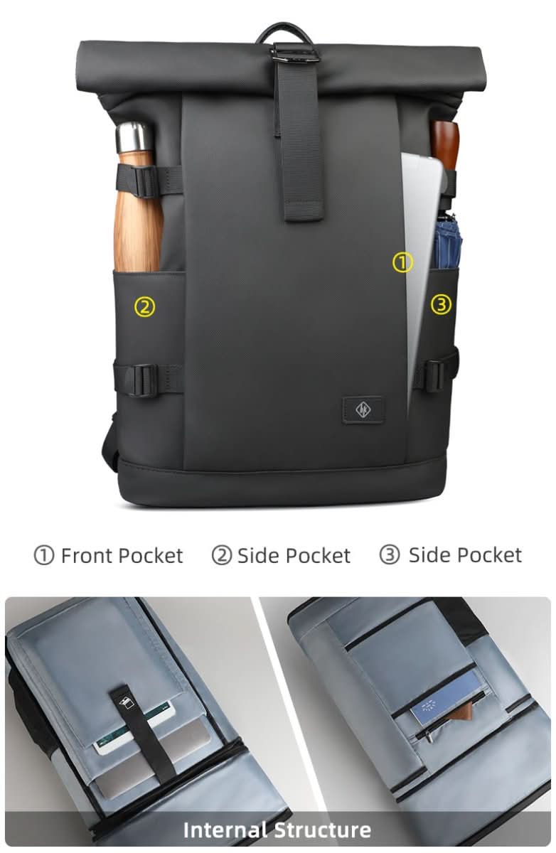 ExpandaPack Versatile Outdoor Backpack with Laptop Sleeve