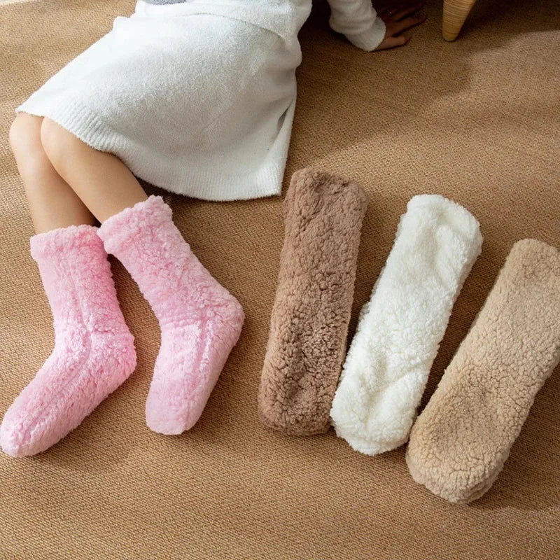 Cozy Luxe Cashmere Socks for Women with Secure Grip