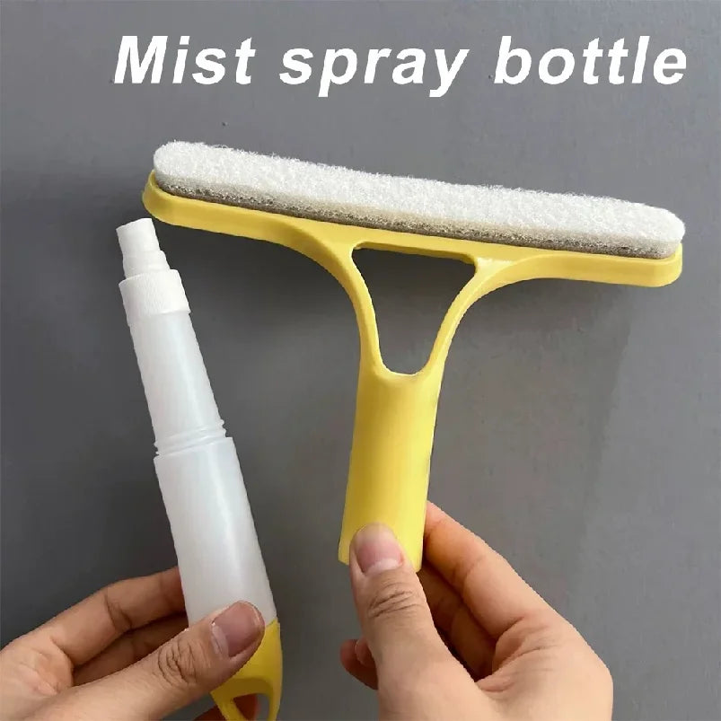 Set of 2 Streak-Free Window Squeegees with Spray Bottles