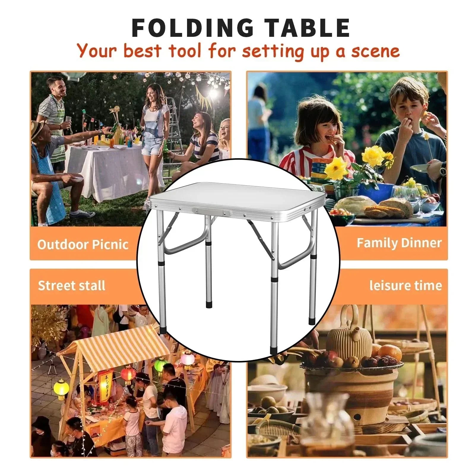 AdventureReady Portable Outdoor Table for Camping & Picnics