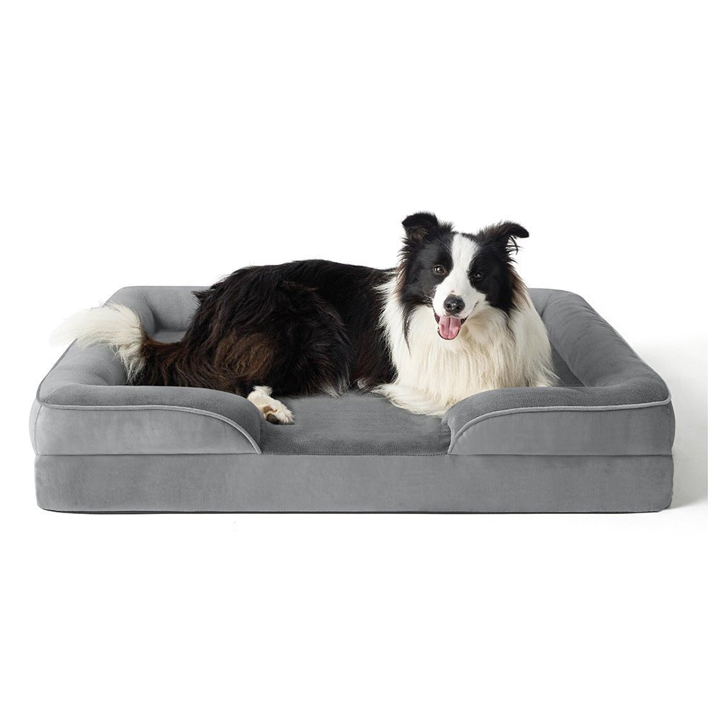 PawHaven Orthopedic Pet Bed with Washable Velvet Cover