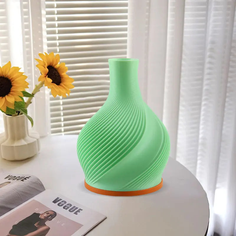 Elegant Vase Lamp with Adjustable LED Lighting for Home Decor