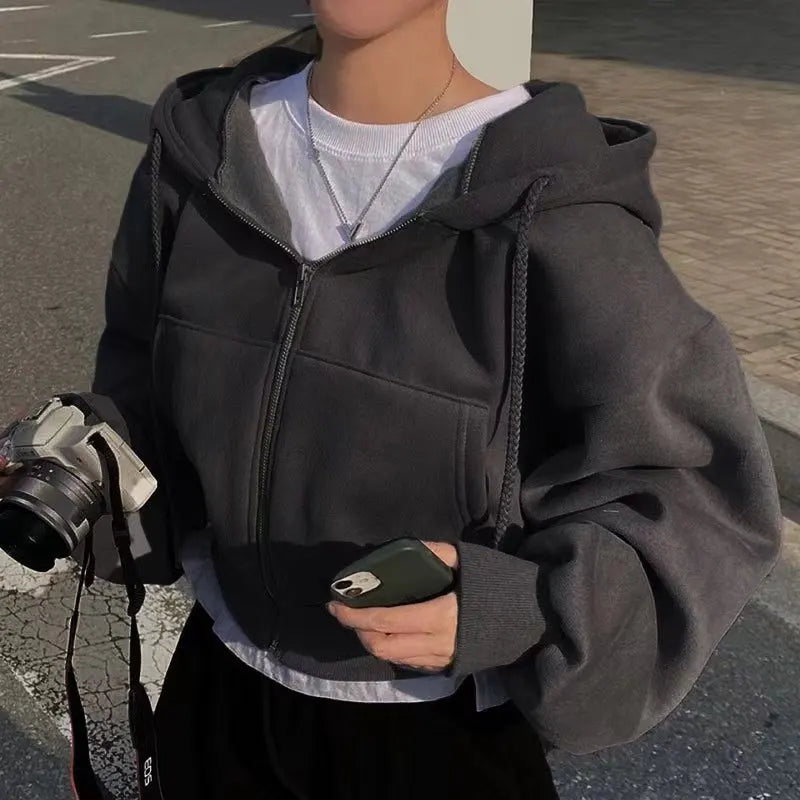 Women’s Zip-Up Hoodie | Fleece-Lined | Warm & Comfortable Fit | Polyester