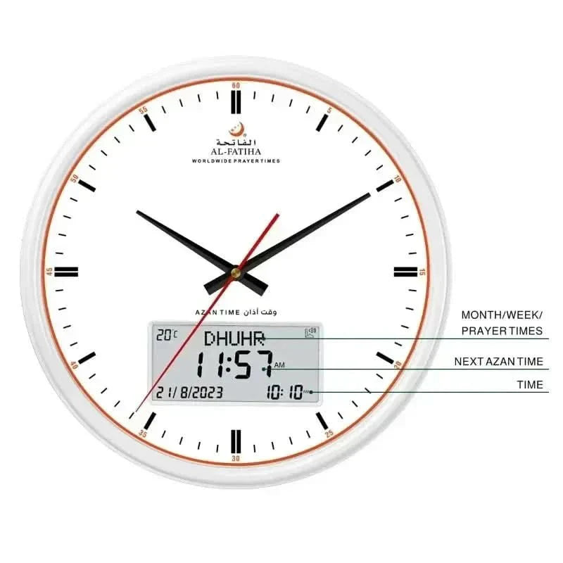 FaithSync Digital Prayer Clock with Auto Time Adjustment