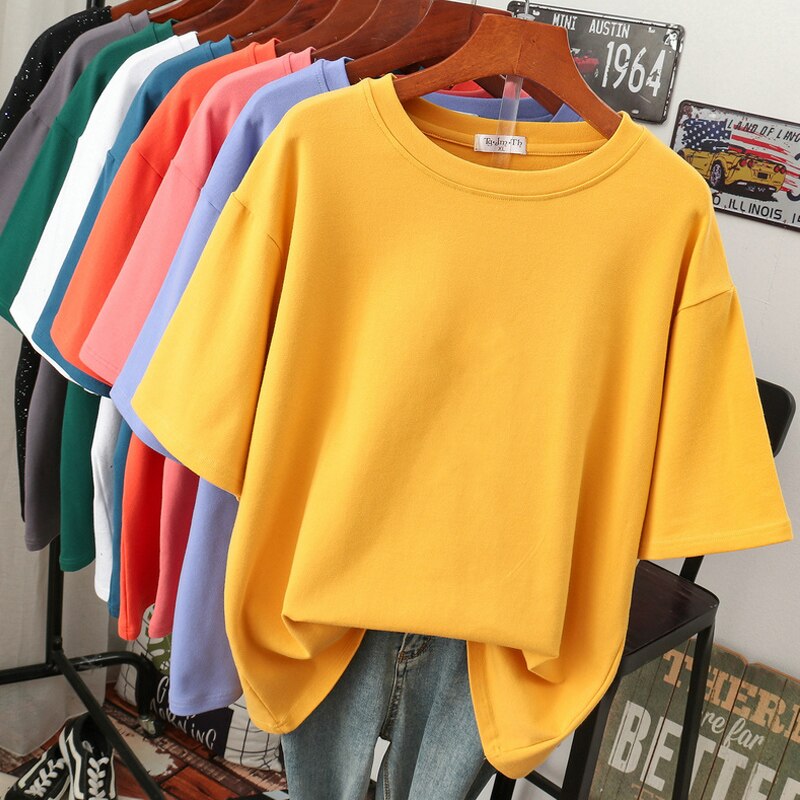 Plus-Size T-Shirt for Women | Oversized Crew Neck Design | Soft Cotton Fabric | Comfortable Fit