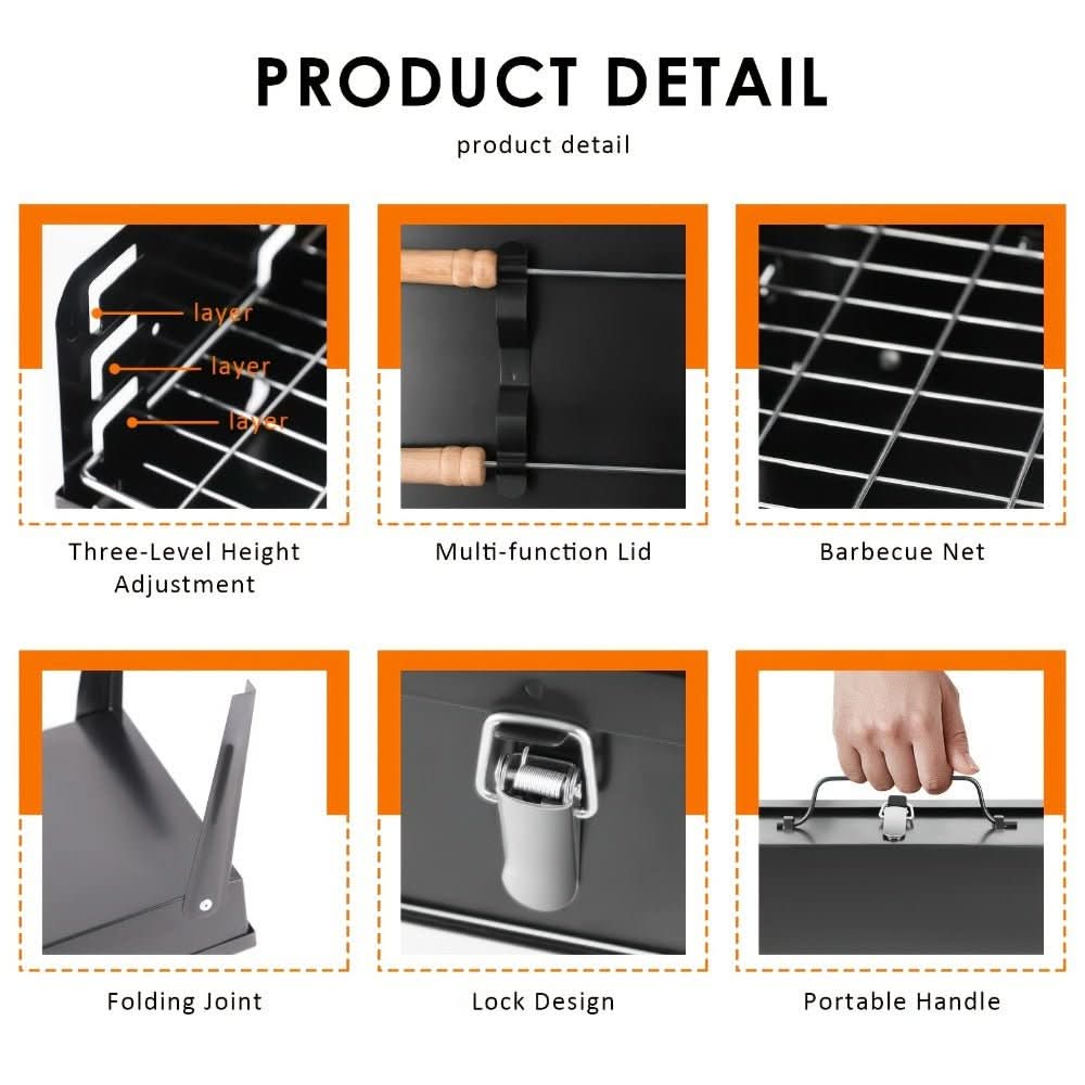 EcoGrill Portable Steel Barbecue for Outdoor Adventures