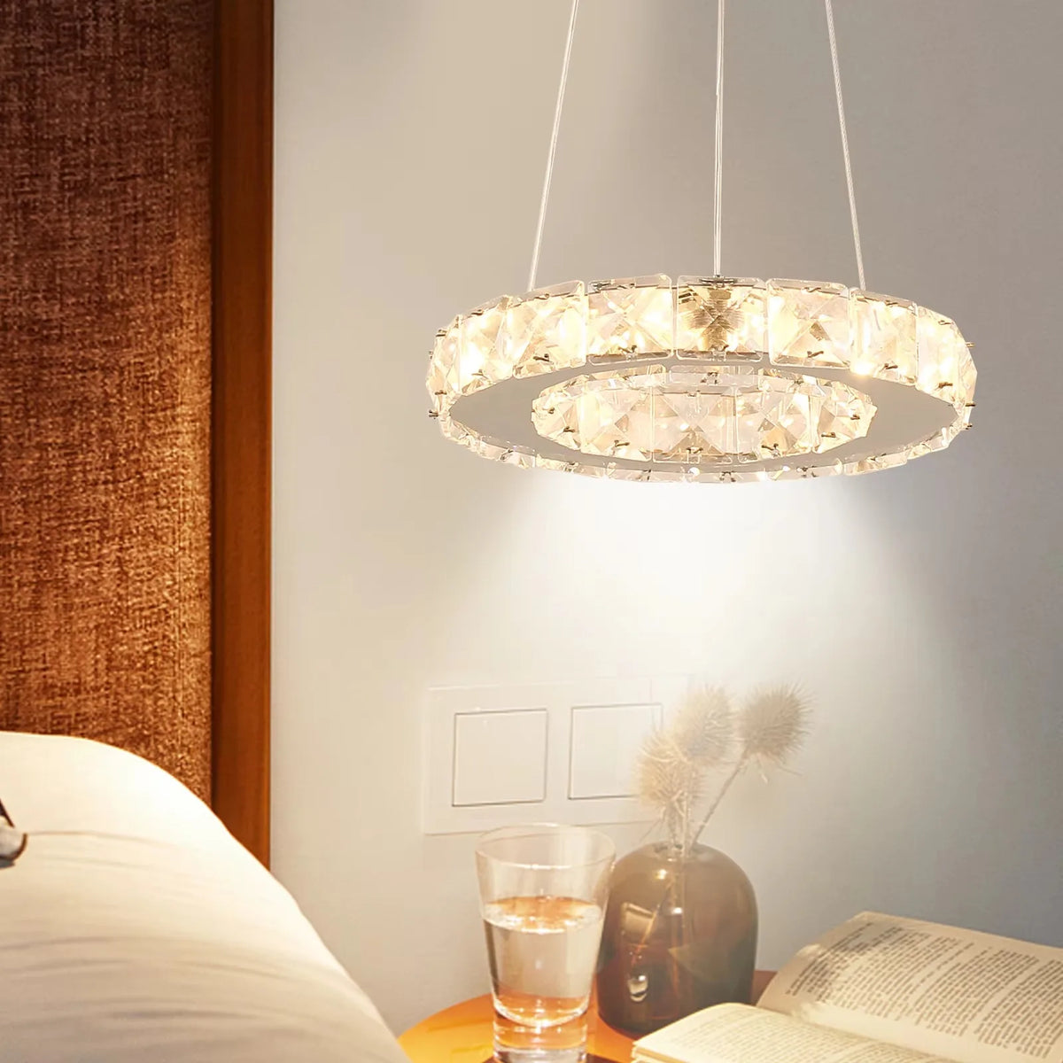 Elegant LED Crystal Pendant Light for Stylish Home Spaces