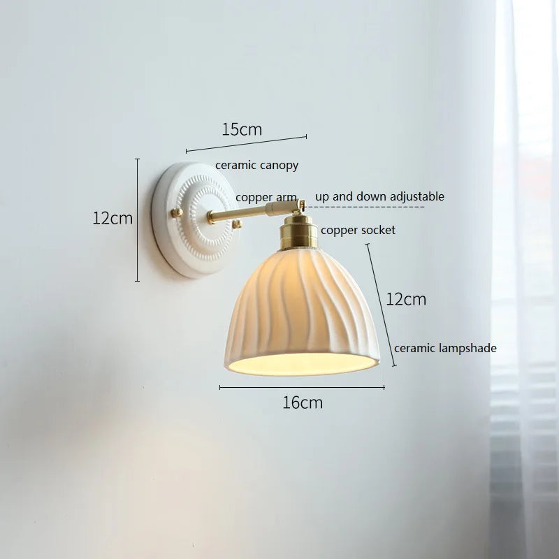 Taavita Wall Lamp White Ceramic