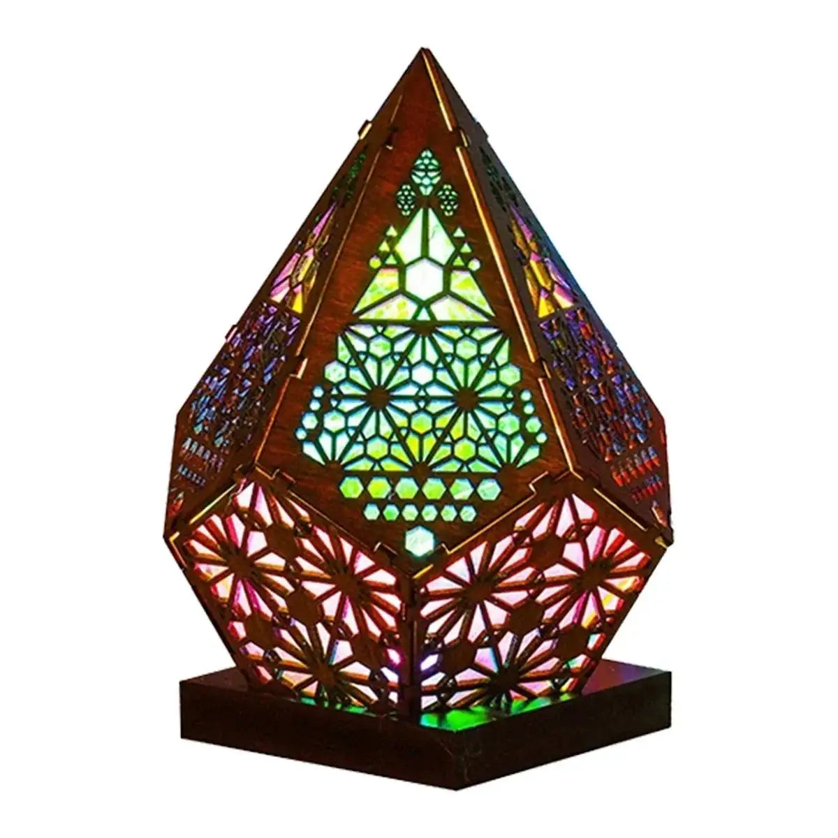 Vivid Illumination: 3D Projection USB Lamp for Home & Events