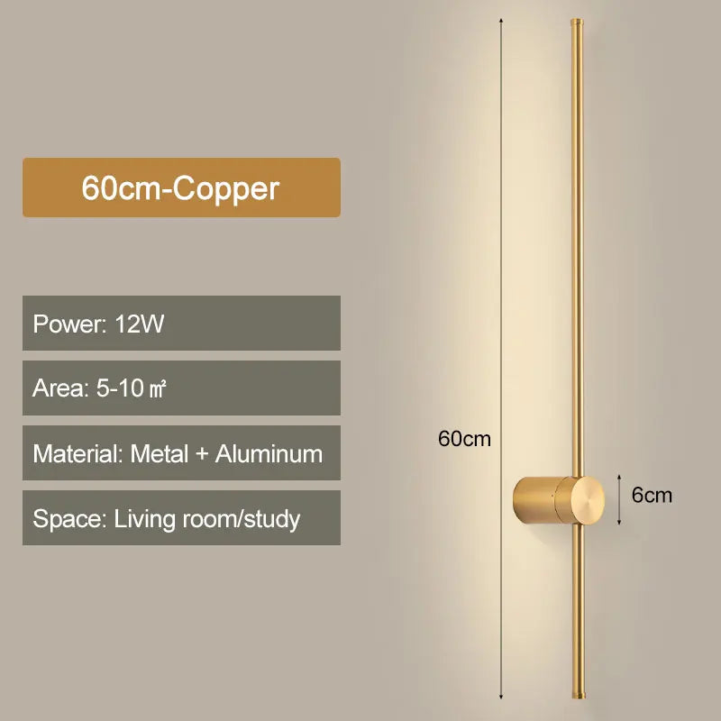 Taavita Wall Lamp Rod Black - Elegant Design for Your Home