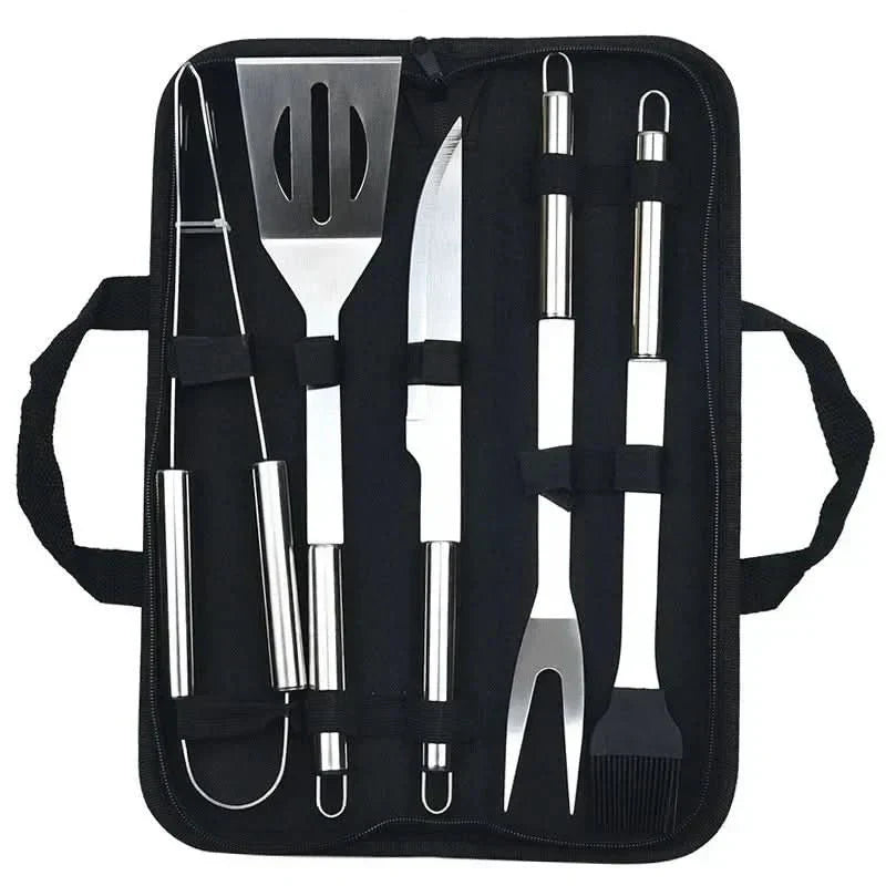 GrillMaster Pro Stainless Steel BBQ Tool Collection