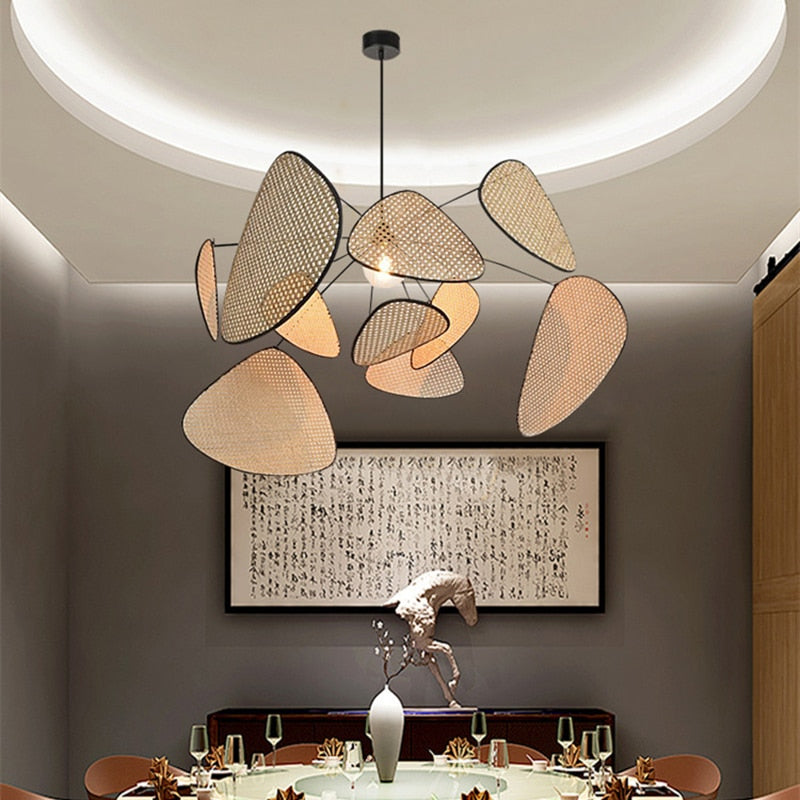 Taavita Ceiling Light Bamboo Rattan