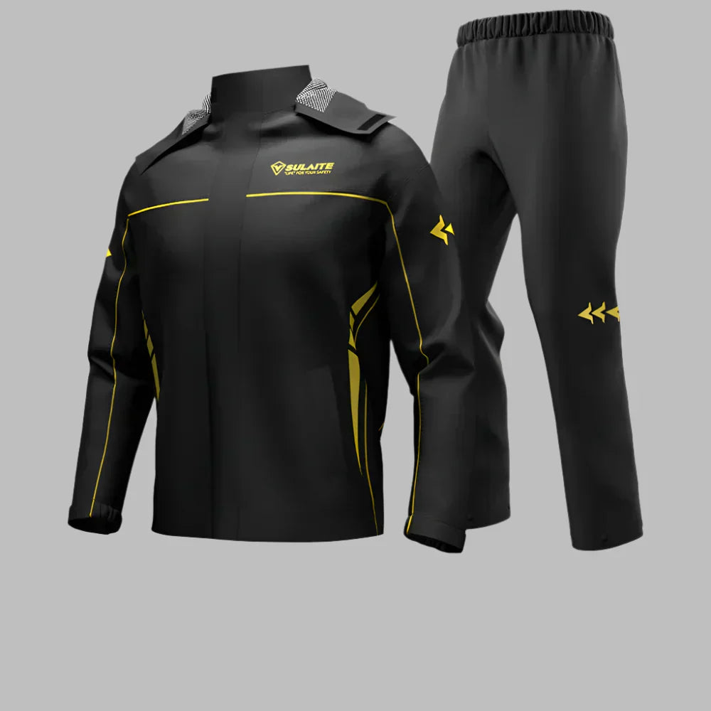 Ultimate Waterproof Motorcycle Rain Gear Set with Jacket and Pants