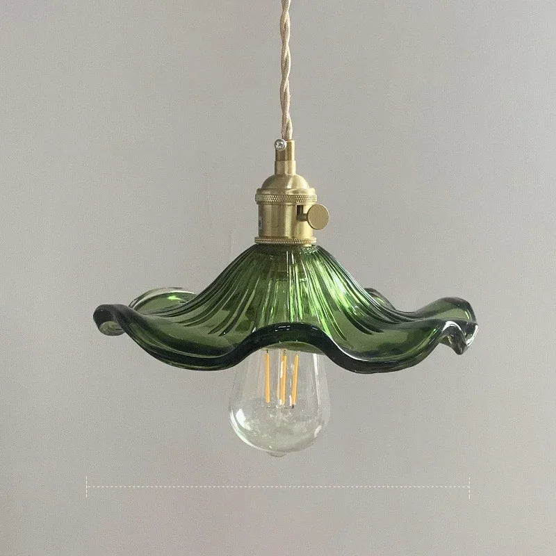 Aurora Glow Pendant Light – Vibrant Glass & Copper Fixture