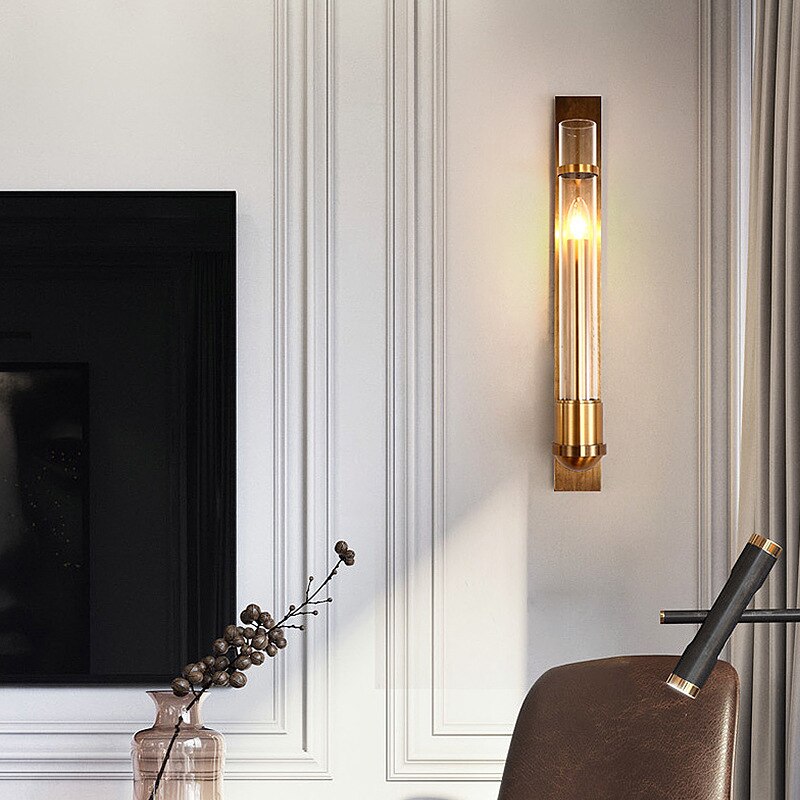 Aurora Luxe Dual-Glow LED Wall Sconce in Gold Finish