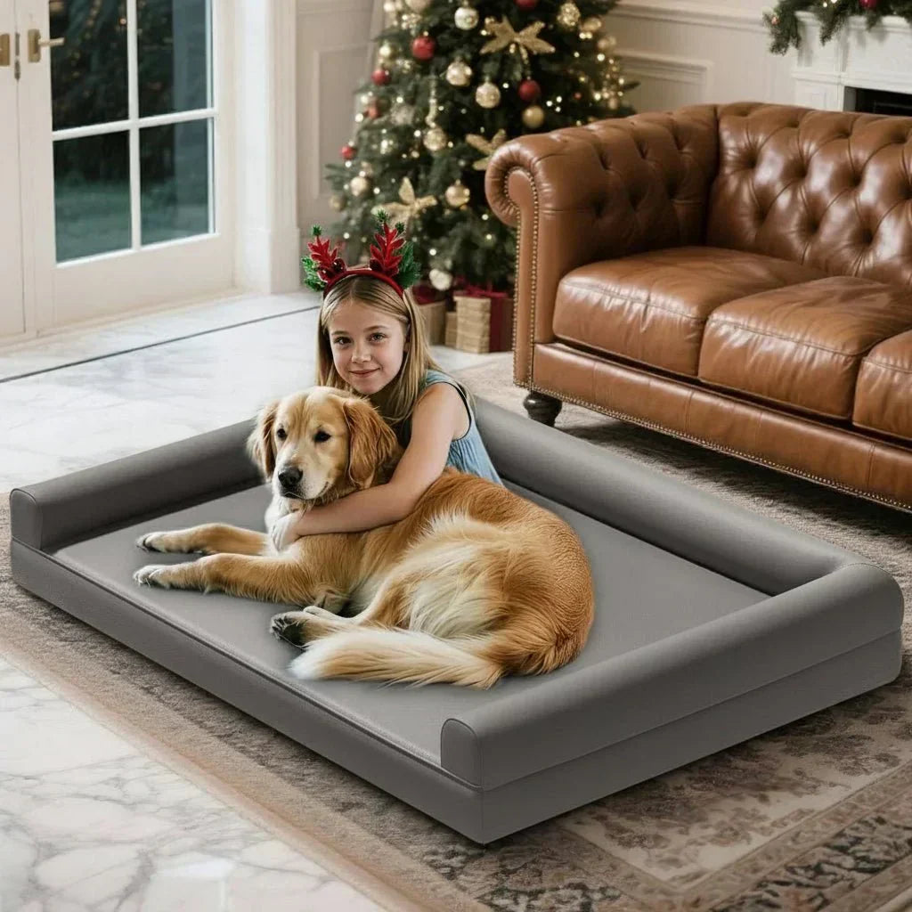 ComfortCraft Premium Orthopedic Dog Couch with Waterproof Edges