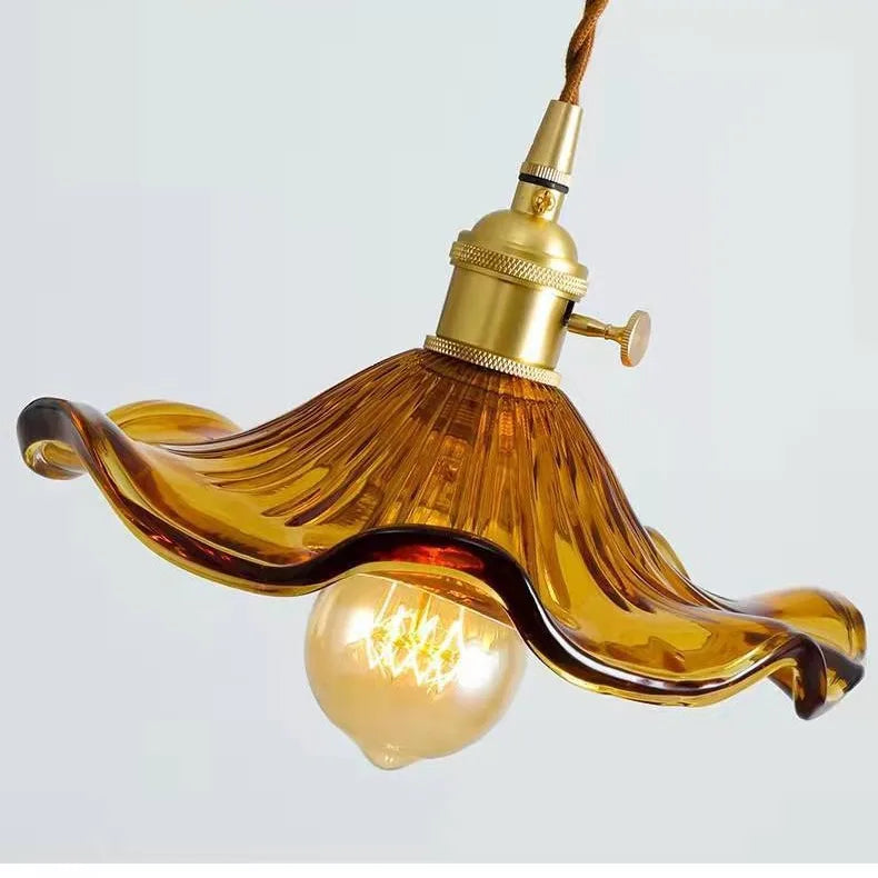Aurora Glow Pendant Light – Vibrant Glass & Copper Fixture