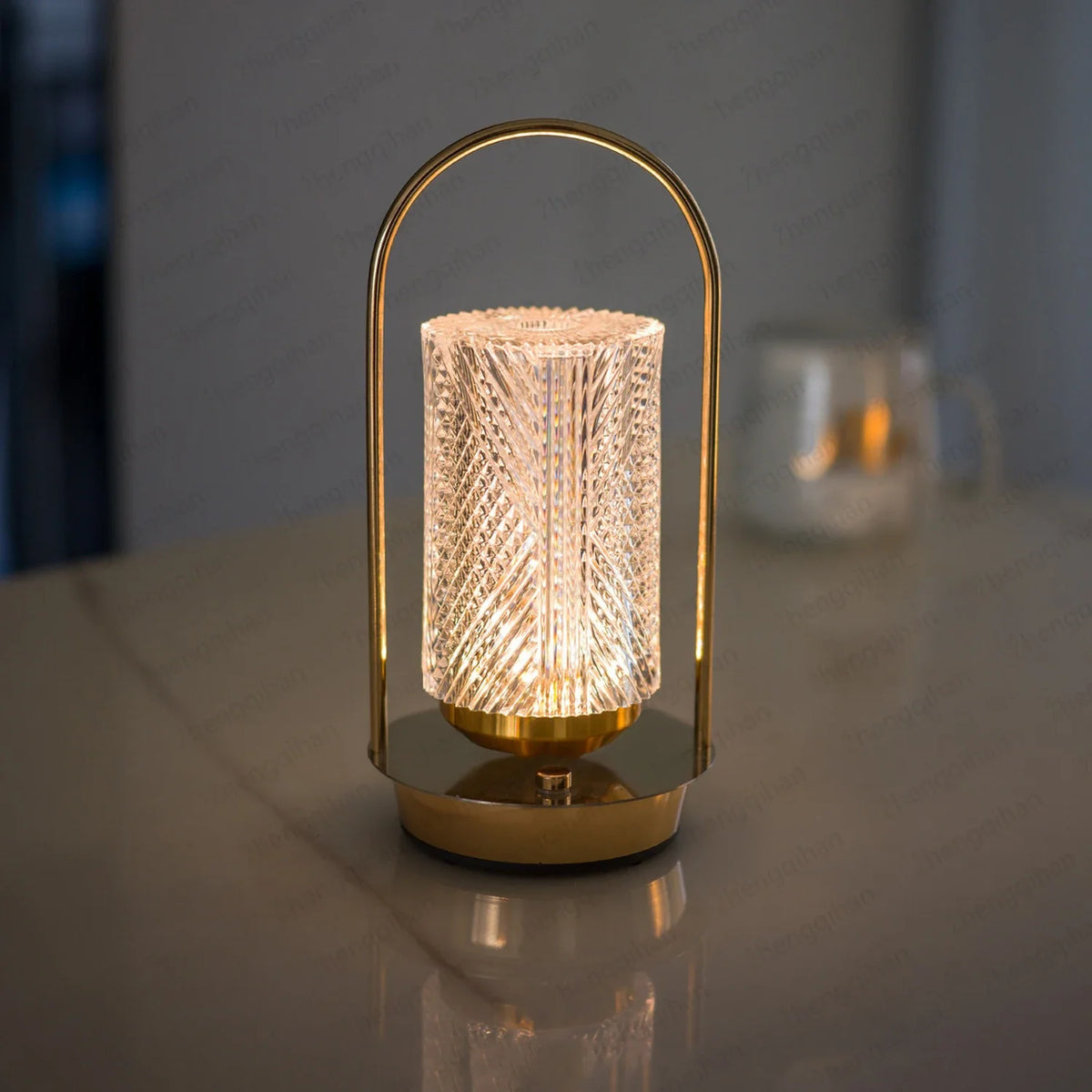 Rechargeable Touch-Control LED Crystal Lamp for Any Space