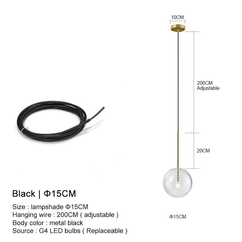 Nordic Glow Glass Pendant Light for Modern Living