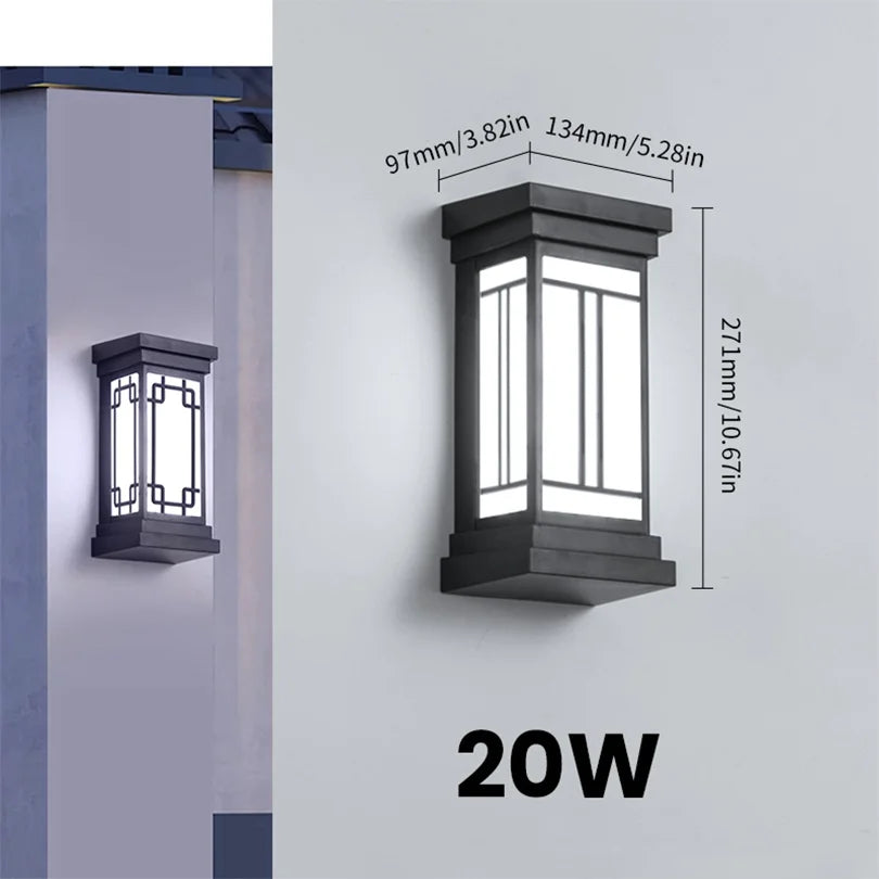 Smart Motion-Activated Outdoor Wall Lamp – Weatherproof & Efficient