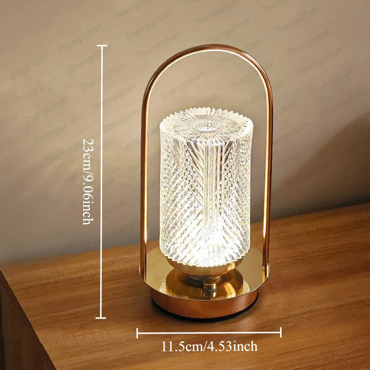 Rechargeable Touch-Control LED Crystal Lamp for Any Space