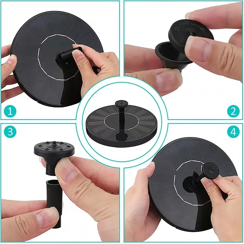 Floating Solar Fountain for Pond and Garden Decoration