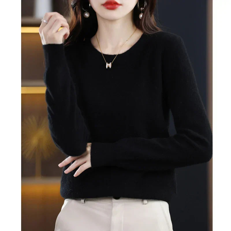 LuxeCashmere Women's Pure Merino Wool Sweater Collection
