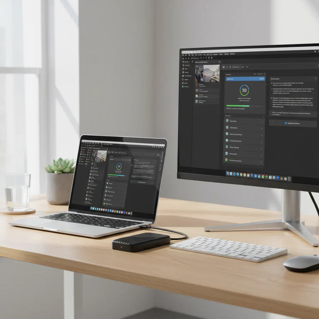 Ultra-Slim Portable SSD for Effortless Data Management