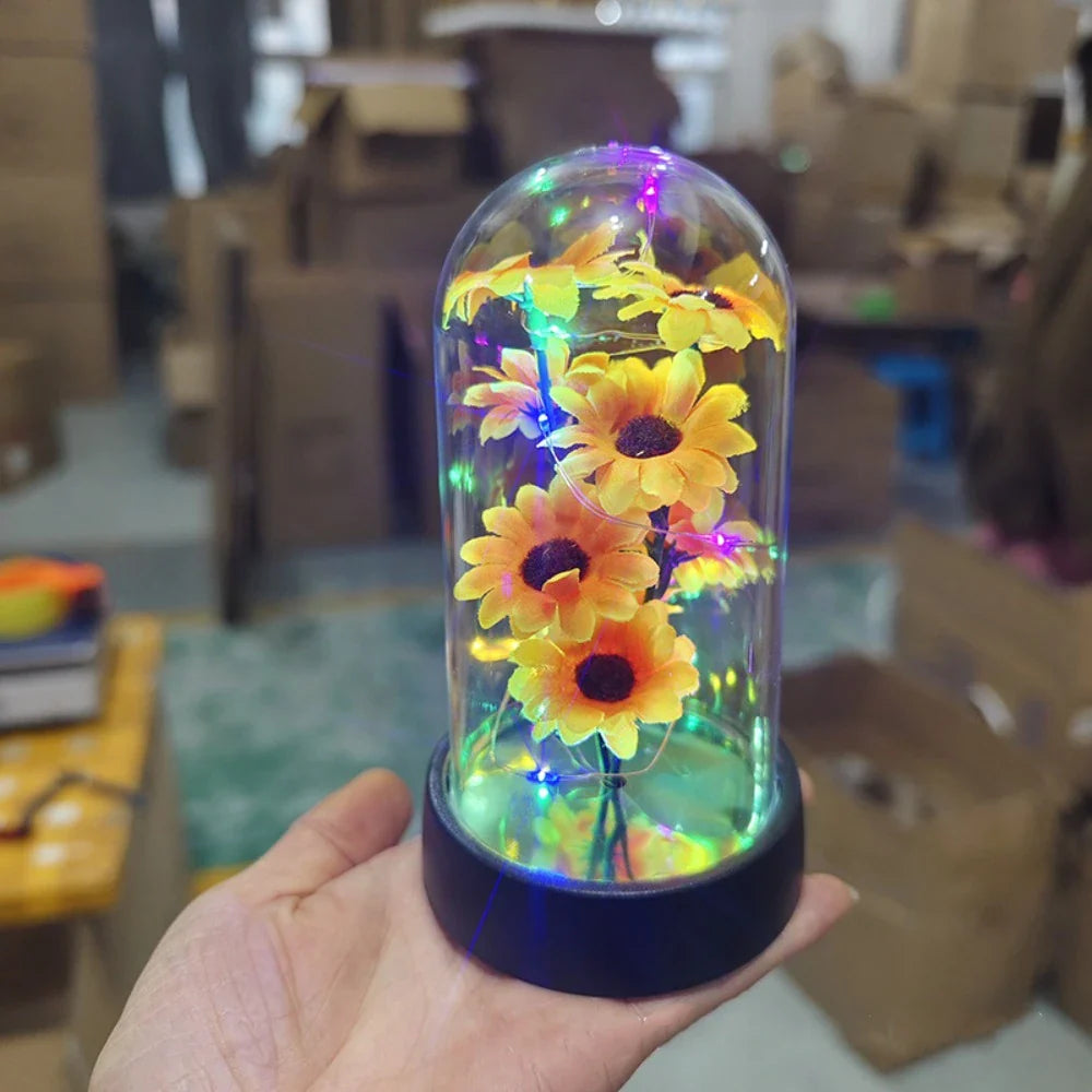 Charming Floral LED Table Lamp for Celebrations