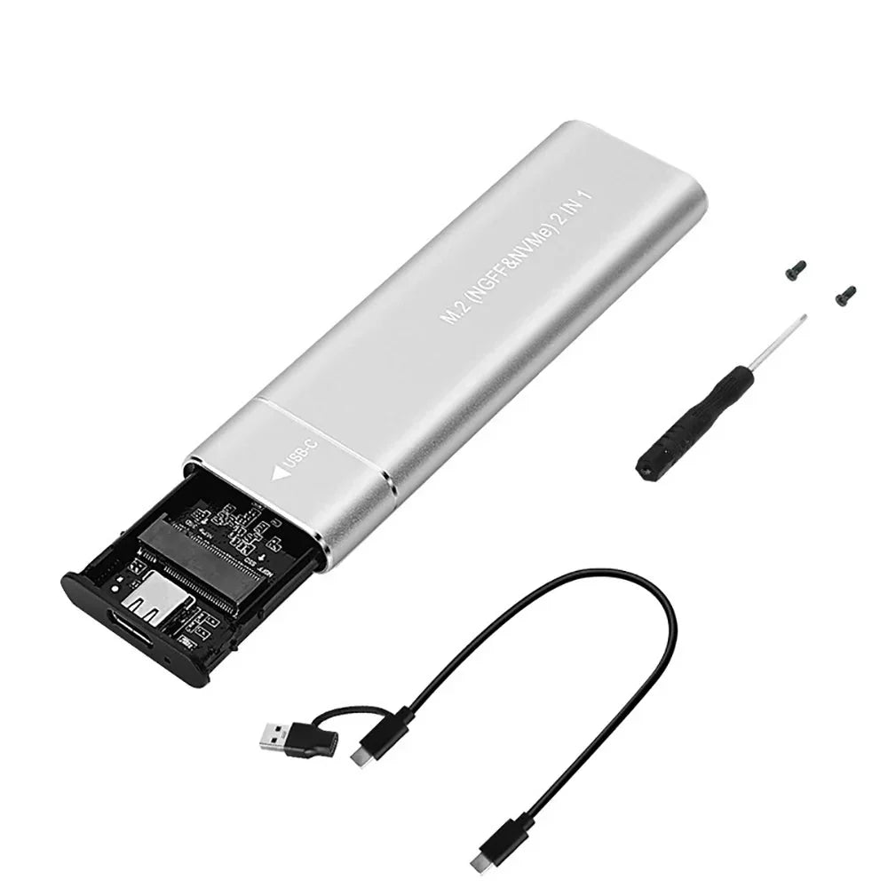 Portable M.2 SSD Storage Case with USB 3.1 Connectivity