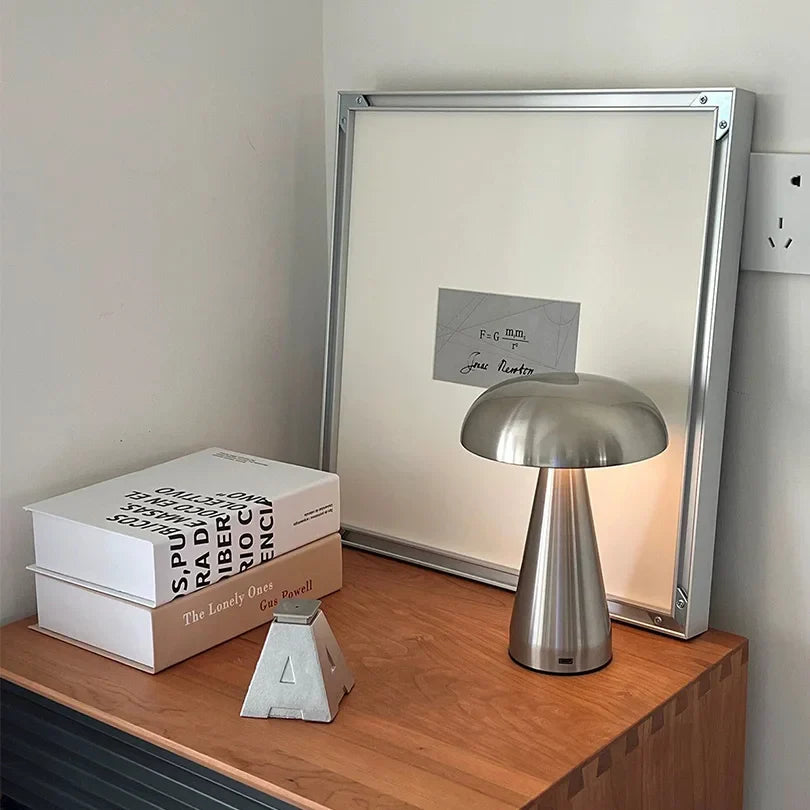 Portable LED Mushroom Lamp with Touch Sensor for Home Decor