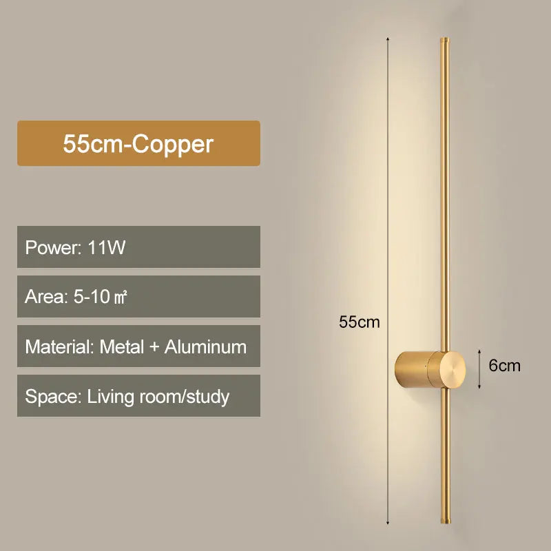 Taavita Wall Lamp Rod Black - Elegant Design for Your Home
