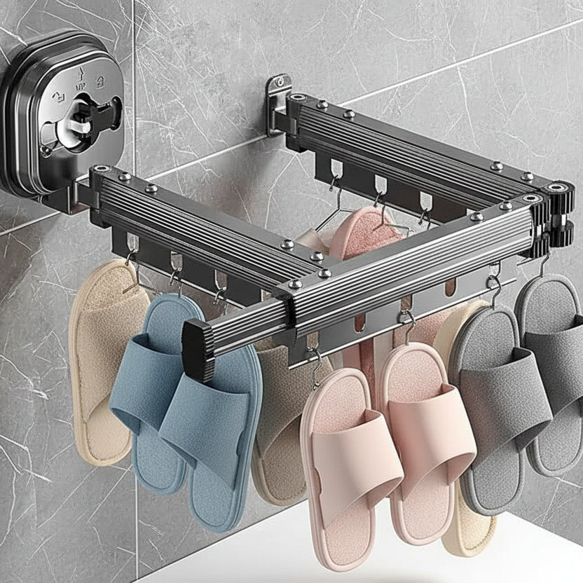 SpaceSaver Wall-Mounted Drying Rack - Compact & Stylish