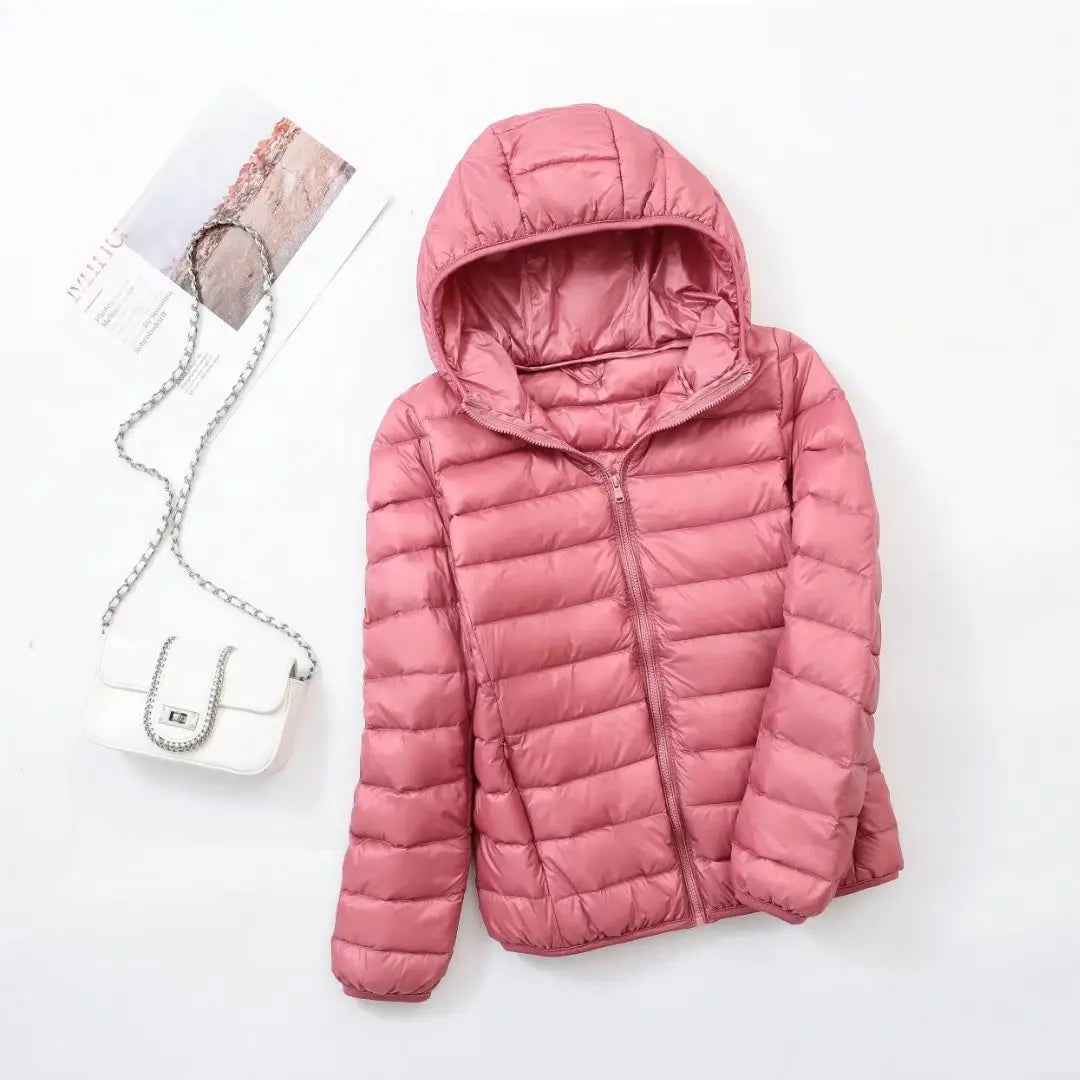 Reversible Hooded Down Jacket | Lightweight Insulated & Quilted Design | Dual-Style Versatile Warmth