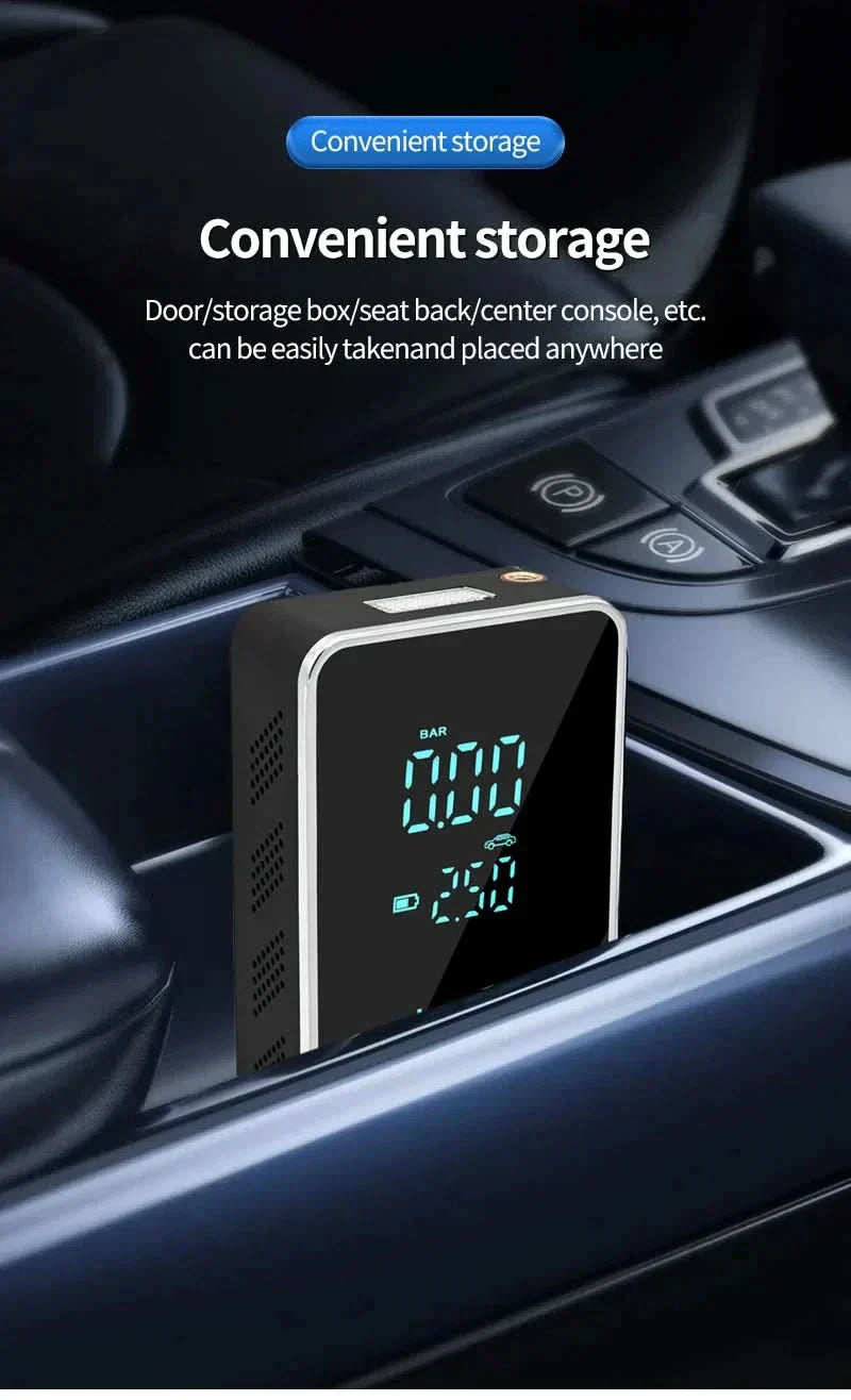 Portable Touchscreen Air Inflator for Cars and Bikes - 150 PSI