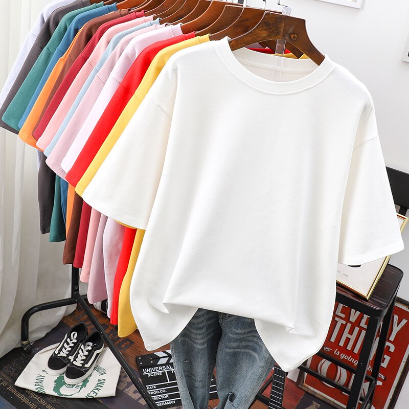 Plus-Size T-Shirt for Women | Oversized Crew Neck Design | Soft Cotton Fabric | Comfortable Fit