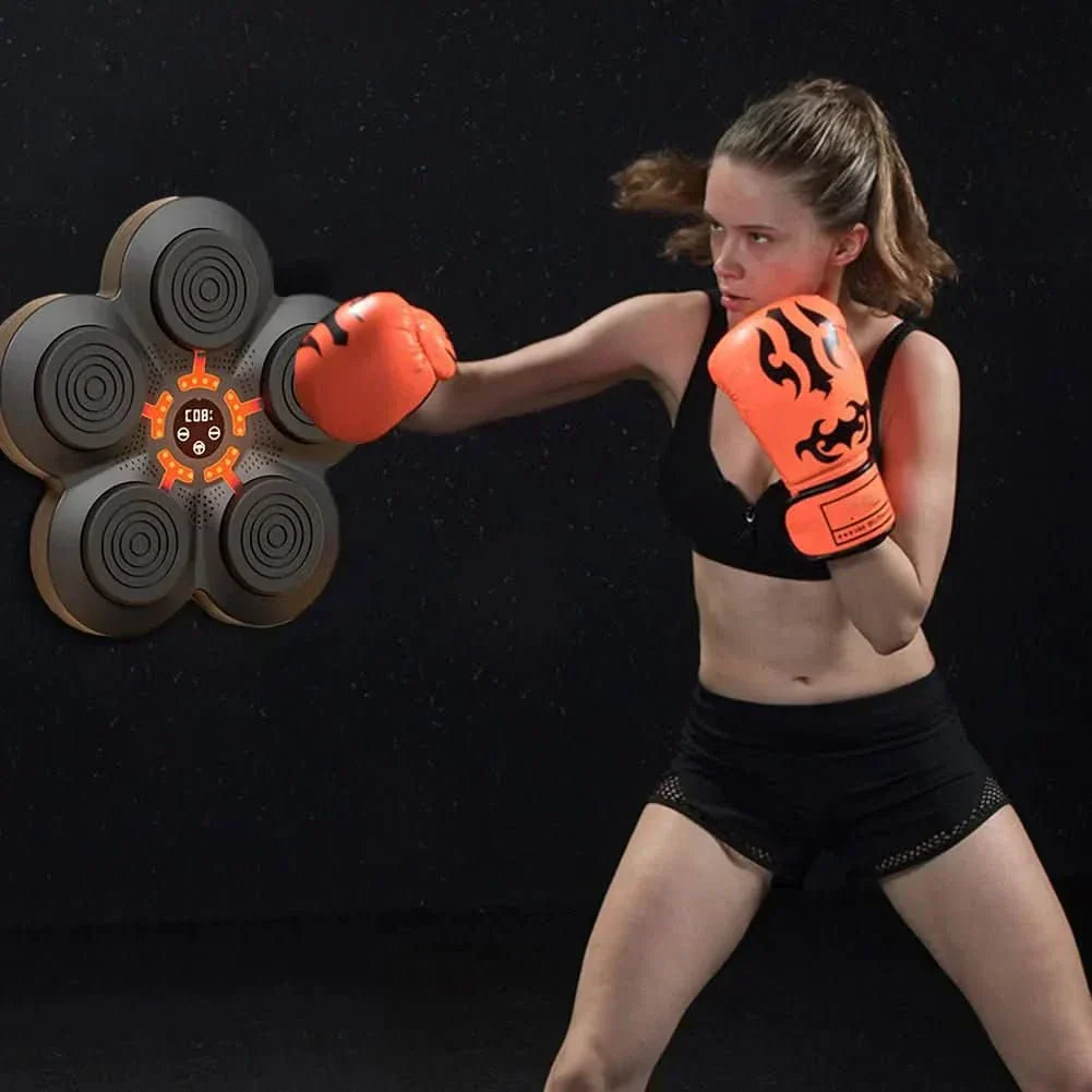 BoxFit Sync Smart Boxing Trainer for Enhanced Reaction and Fitness