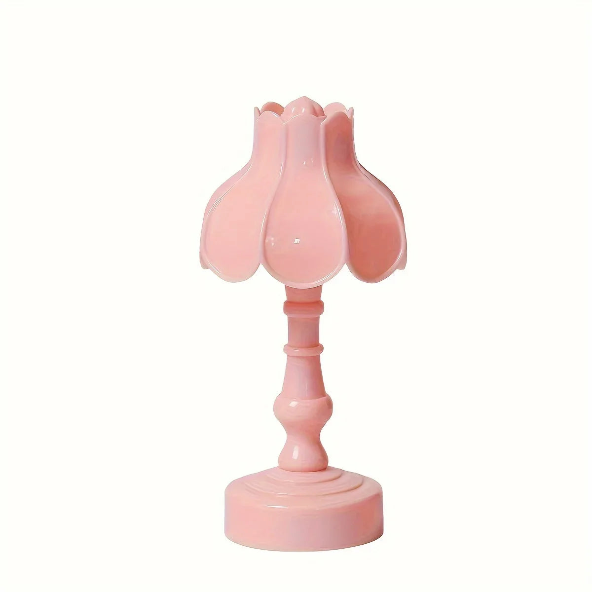 Serene Blossom LED Night Lamp - Modern Battery-Powered Table Light