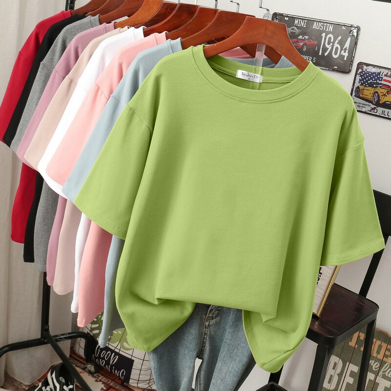 Plus-Size T-Shirt for Women | Oversized Crew Neck Design | Soft Cotton Fabric | Comfortable Fit