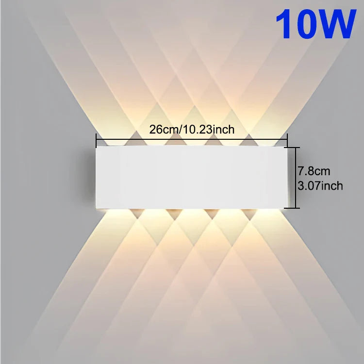 Weatherproof LED Wall Lamp for Outdoor and Indoor Spaces